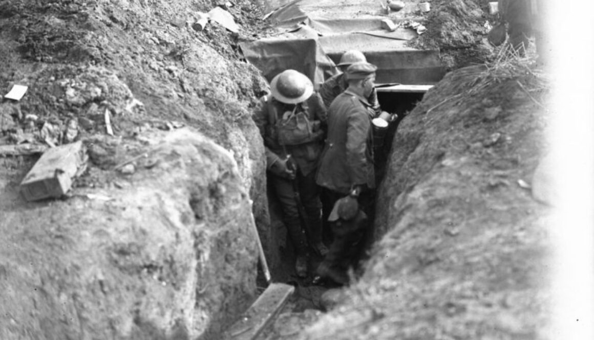 28_Canadians clearing dug-outs. Battle of Amiens. 9 August, 1918.